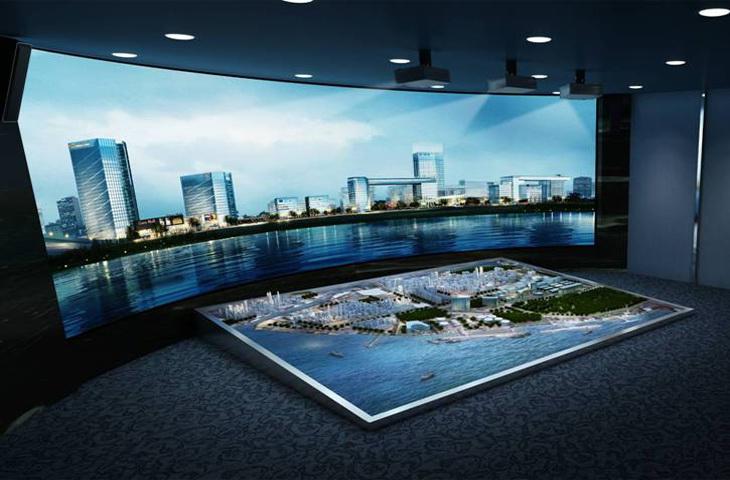 環(huán)幕幕數(shù)字沙盤