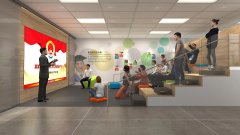 鎮(zhèn)江潤州法院家風(fēng)教育主題館設(shè)計效果圖-LED大屏